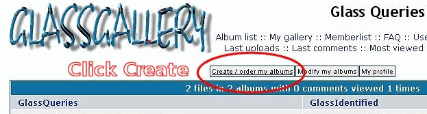 Creating your Albums